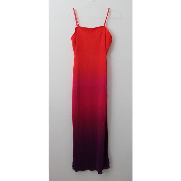 No Boundaries Womens Ombré Maxi Tube Dress Multicolor Size L NWOT - Picture 1 of 6